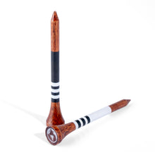 Load image into Gallery viewer, Vintage Special Edition 70mm Bamboo Golf Tees | 30pcs | White & Black