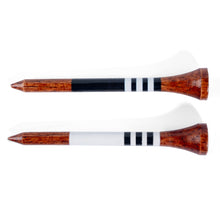Load image into Gallery viewer, Vintage Special Edition 70mm Bamboo Golf Tees | 30pcs | White & Black