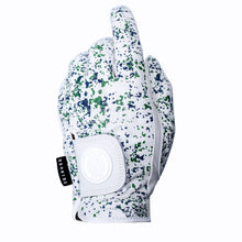 Load image into Gallery viewer, Blue & Green Spray Cabretta Leather Golf Glove | High Quality Golf Glove