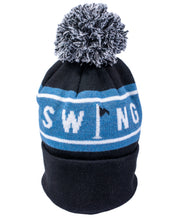 Load image into Gallery viewer, black bobble hat golf
