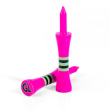 Load image into Gallery viewer, Golf Life X Green Swing 60mm Bamboo Pink Castle Golf Tees | 20pcs