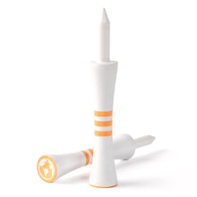 Load image into Gallery viewer, Breezy Limited Edition Orange 70mm Bamboo Castle Golf Tees | 20pcs