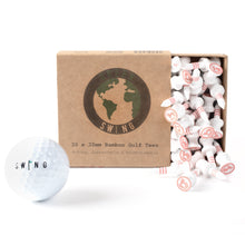 Load image into Gallery viewer, Breezy Limited Edition Red 32mm Bamboo Castle Golf Tees | 30pcs