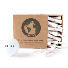 Load image into Gallery viewer, Breezy Limited Edition Pink 60mm Bamboo Castle Golf Tees | 20pcs