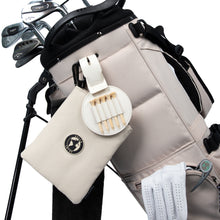 Load image into Gallery viewer, Golf Accessory Bag | Golf Tees & Valuables Pouch | Black & Off-White Options