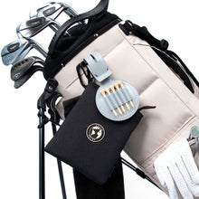 Load image into Gallery viewer, Golf Accessory Bag | Golf Tees & Valuables Pouch | Black & Off-White Options