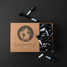 Load image into Gallery viewer, Send It Black & White 70mm & 38mm Bamboo Golf Tees | 30pcs