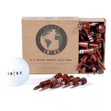 Load image into Gallery viewer, Limited Edition Mixed Bamboo Castle Golf Tees | 30pcs | Vintage Edition