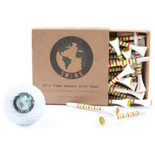 Load image into Gallery viewer, Christmas classic bamboo golf tees