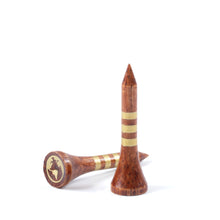 Load image into Gallery viewer, Golden Brown Limited Edition 38mm Bamboo Golf Tees | 30pcs