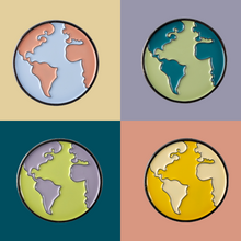 Load image into Gallery viewer, globe golf ball marker