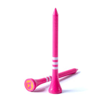Load image into Gallery viewer, Pink Limited Edition 70mm Bamboo Golf Tees | 30pcs