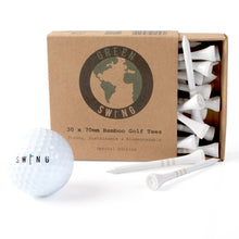 Load image into Gallery viewer, limited edition white classic bamboo golf tees