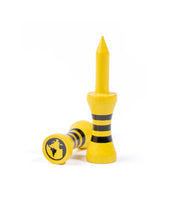 Load image into Gallery viewer, yellow bamboo castle golf tees