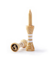 Load image into Gallery viewer, white bamboo castle golf tees