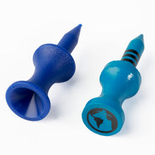 Load image into Gallery viewer, 38mm Bamboo Blue Castle Golf Tees | 30pcs | Full Colour Edition