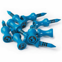 Load image into Gallery viewer, 38mm Bamboo Blue Castle Golf Tees | 30pcs | Full Colour Edition