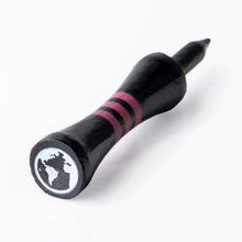 Load image into Gallery viewer, Black Limited Edition 60mm Bamboo Pink Castle Golf Tees | 20pcs