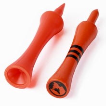 Load image into Gallery viewer, orange bamboo castle golf tees