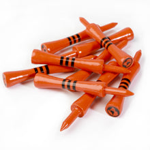 Load image into Gallery viewer, orange bamboo castle golf tees