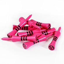 Load image into Gallery viewer, pink bamboo castle golf tees