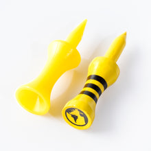 Load image into Gallery viewer, yellow bamboo castle golf tees