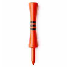 Load image into Gallery viewer, orange bamboo castle golf tees