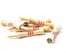Load image into Gallery viewer, orange bamboo castle golf tees