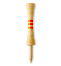 Load image into Gallery viewer, orange bamboo castle golf tees