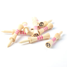 Load image into Gallery viewer, pink bamboo castle golf tees