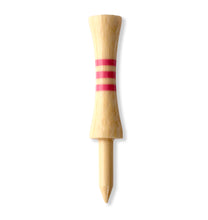 Load image into Gallery viewer, pink bamboo castle golf tees
