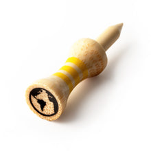 Load image into Gallery viewer, yellow bamboo castle golf tees