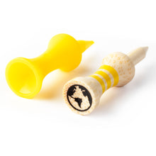 Load image into Gallery viewer, yellow bamboo castle golf tees