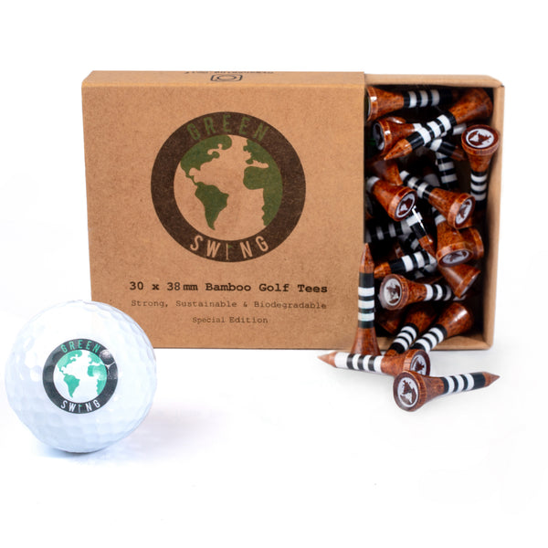 Vintage Limited Edition 38mm Bamboo Golf Tees | 30pcs