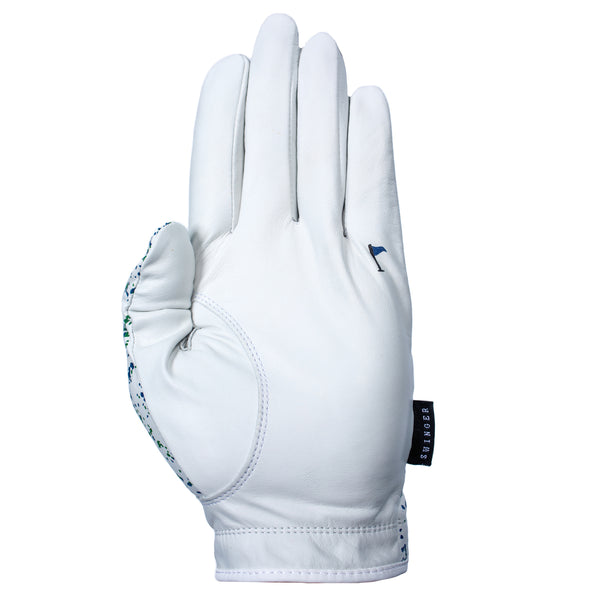 Blue & Green Spray Cabretta Leather Golf Glove | High Quality Golf Glove