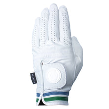 Load image into Gallery viewer, Blue &amp; Green Stripe Cabretta Leather Golf Gove | High Quality Golf Glove
