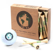 Load image into Gallery viewer, 70mm Bamboo Golf Tees | 30pcs | Natural Edition
