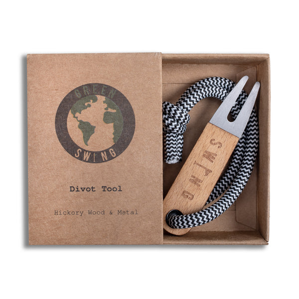 Green Swing Hickory Wood Divot Tool