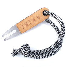 Load image into Gallery viewer, Green Swing Hickory Wood Divot Tool
