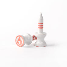 Load image into Gallery viewer, Breezy Limited Edition Red 32mm Bamboo Castle Golf Tees | 30pcs
