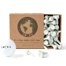 Load image into Gallery viewer, Breezy Limited Edition Green 25mm Bamboo Castle Golf Tees | 30pcs
