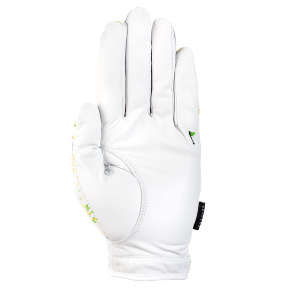 Lemon & Lime Spray Cabretta Leather Golf Glove | Premium Golf Glove