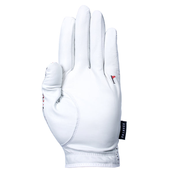 Red & Black Spray Cabretta Leather Golf Glove | High Quality Golf Glove