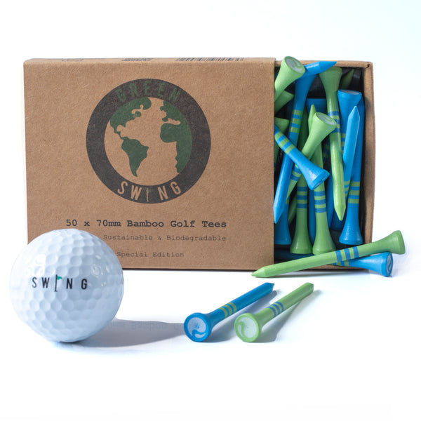 World Ocean Day Limited Edition 70mm Bamboo Golf Tees | 50pcs