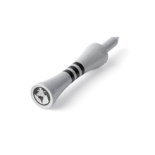 Load image into Gallery viewer, Grey 65mm Bamboo Castle Golf Tees providing a consistent 45mm tee height for drivers
