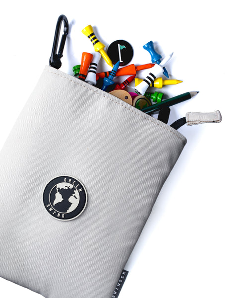 Golf Accessory Bag | Golf Tees & Valuables Pouch | Black & Off-White Options
