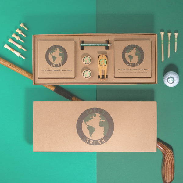 Bamboo Golf Tees & On Course Accessories | Gift Set