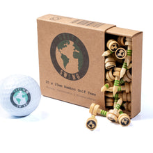 Load image into Gallery viewer, 25mm Bamboo Green Castle Golf Tees | 30pcs | Natural Edition
