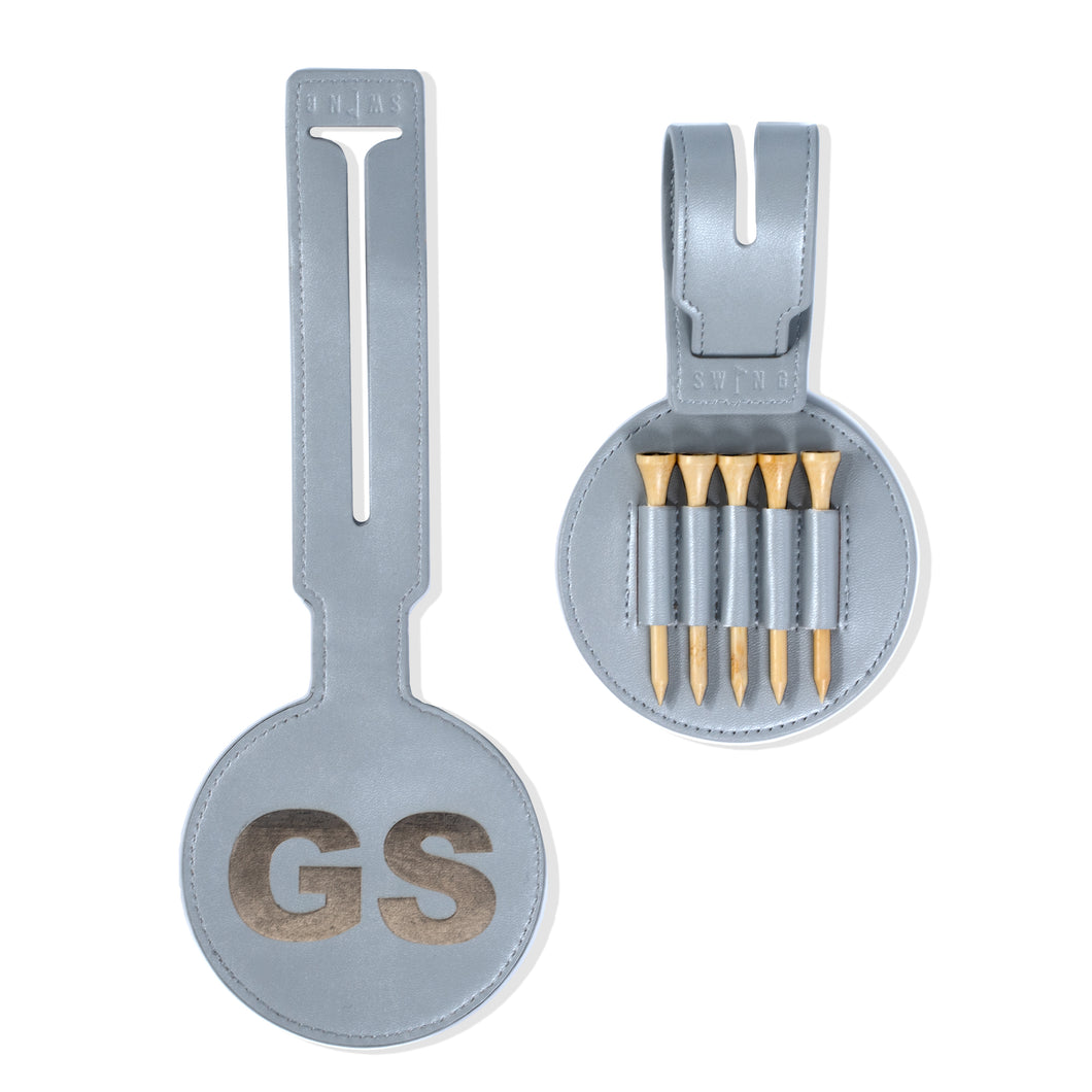 Personalised Golf Bag Tag & Tee Holder