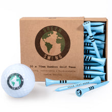 Load image into Gallery viewer, personalised golf tees blue

